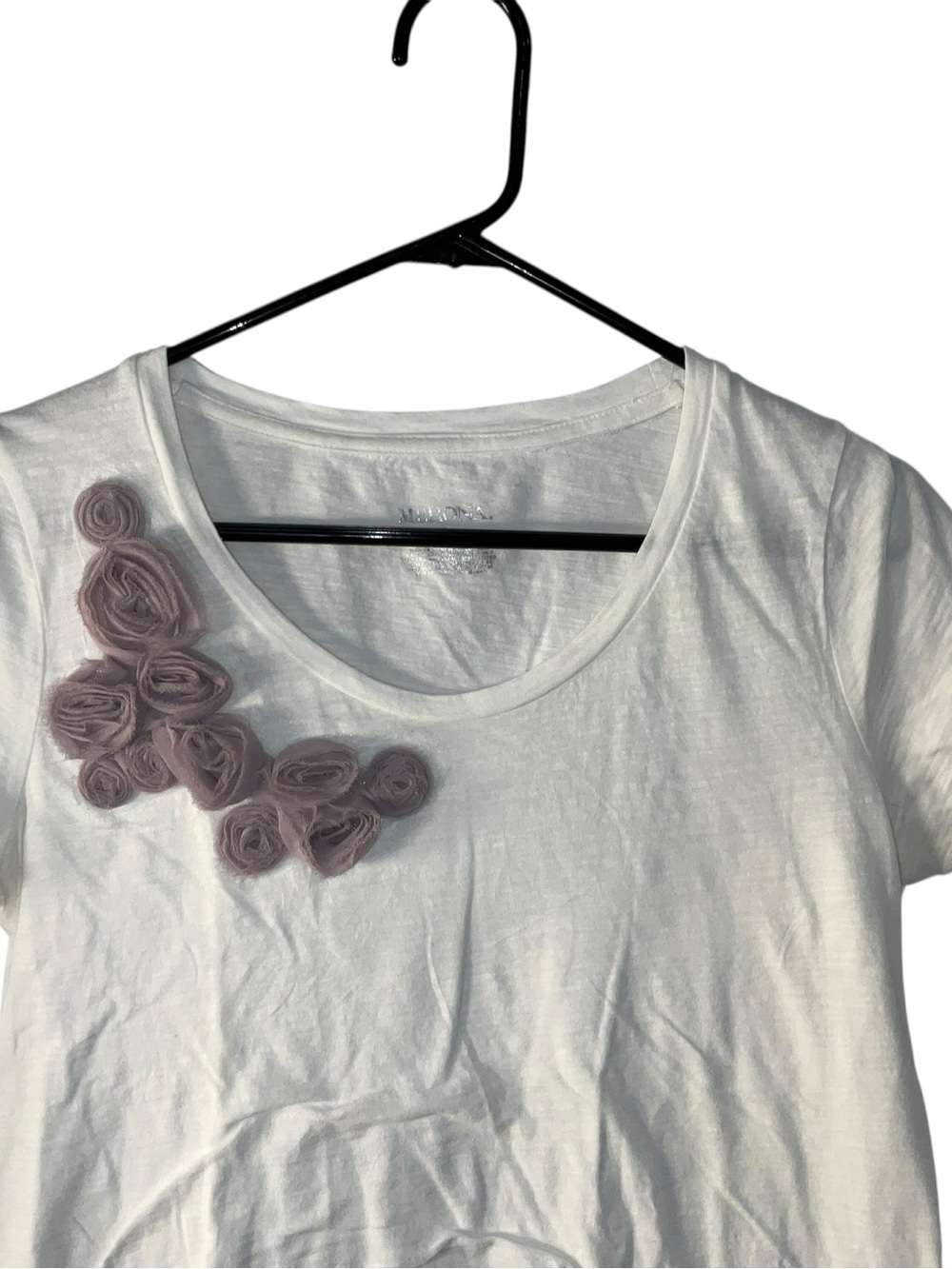 Merona Short-Sleeve Embellished Tee Trio in Lavender, Mint, Gray, White - Picture 7 of 9